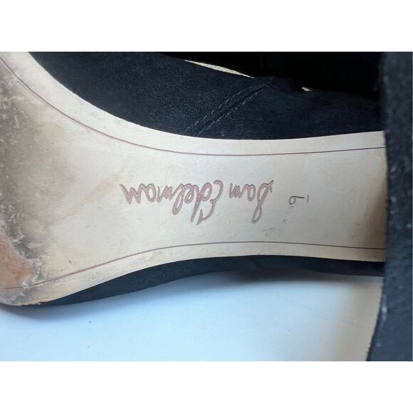 Sam Edelman Womens Sz 9 Black Suede Leather Ankle Boots Codie Block Heel Comfort - Picture 11 of 11